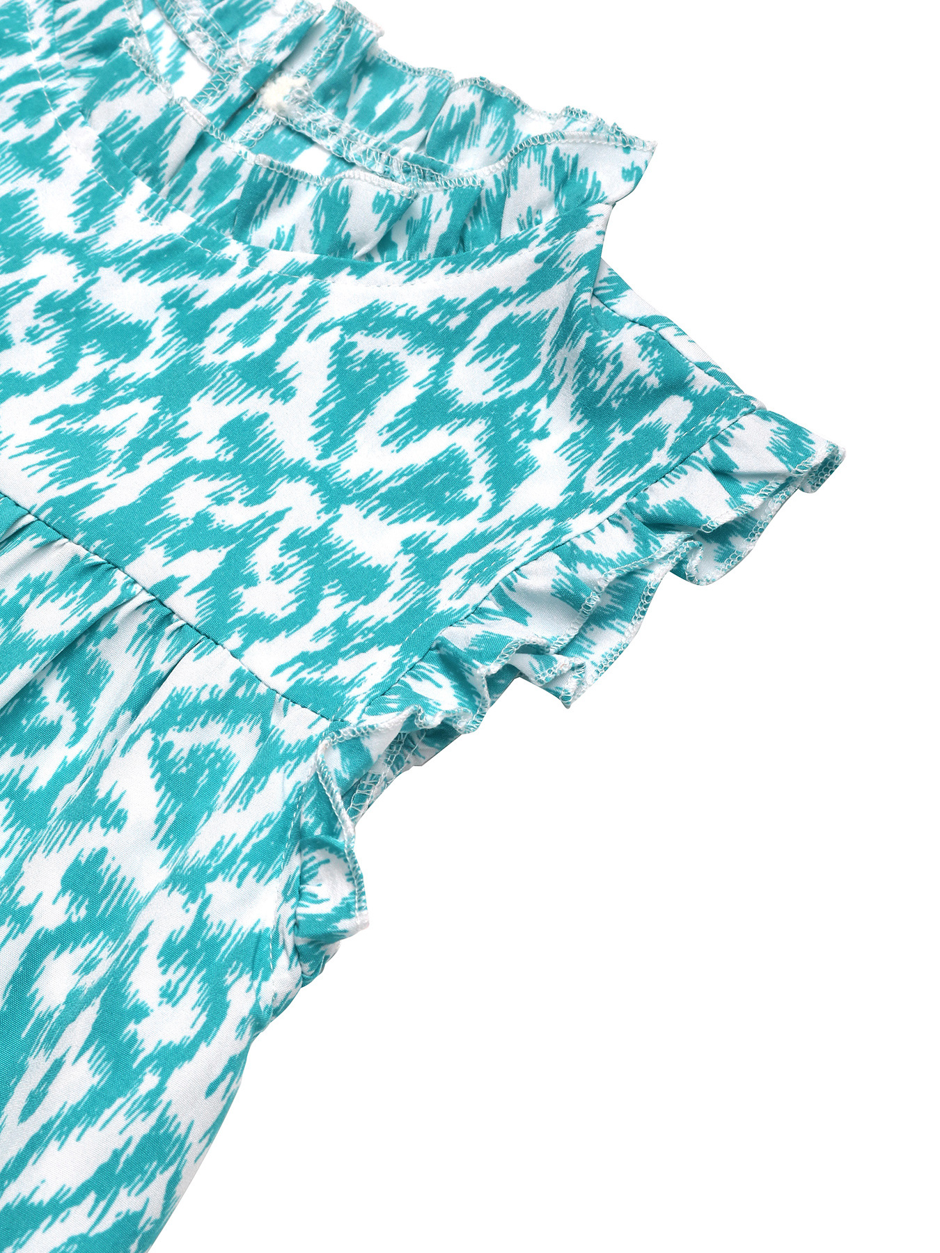 Women Summer round Neck Printed Sleeveless Vest Short Dress