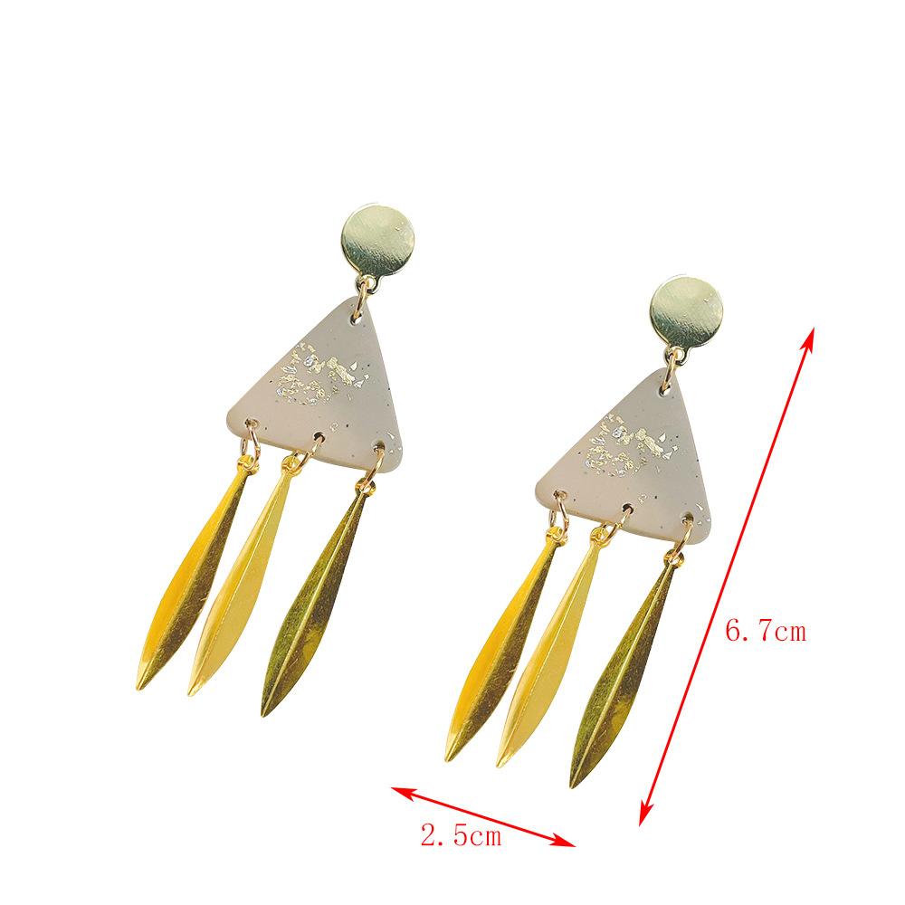 Simple Style Geometric soft clay Stoving Varnish Womenu0027S Drop Earrings 1 Pair