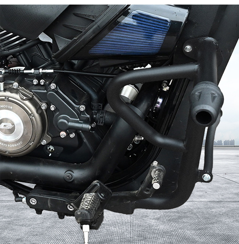 Suitable for Qianjiang Flash 400 motorcycle front bumper, Flash 400 AMT anti-fall bar, protective bar, modification accessories