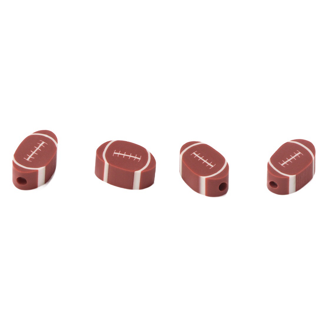 Accesorios de la joyería cerámica suave rugby perlas sueltas hecho a mano material de bricolaje pulsera collar