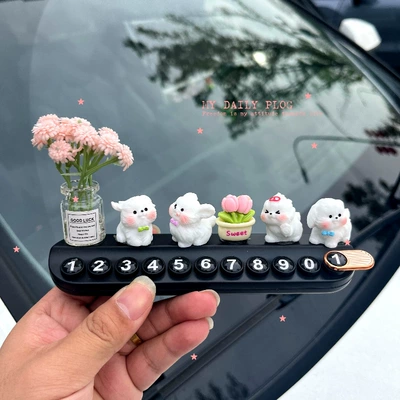 Cute Maltese Dog Nömrəli dayanma kartı - 4-maltese-dogs-gypsophila-tulips-black-aromatherapy-brand