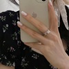 素创 Design ring, silver 925 sample, trend of season, on index finger