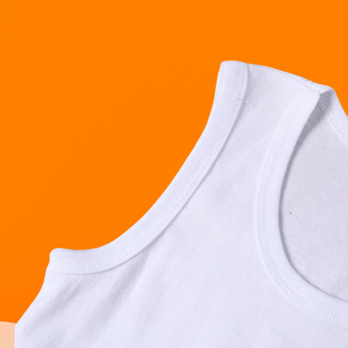 Customized Children's Camisole Summer New Pure Cotton Candy Color Solid Color Boys and Girls Versatile Slim Racerback