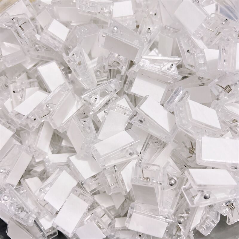 10g Weight Binder Clips Stationery Type 1 Piece Quantity Daily Occasion Acrylic Clip Book Holder Transparent Folder With Glue Storage Clip Student Test Paper Clip Office Supplies Clip