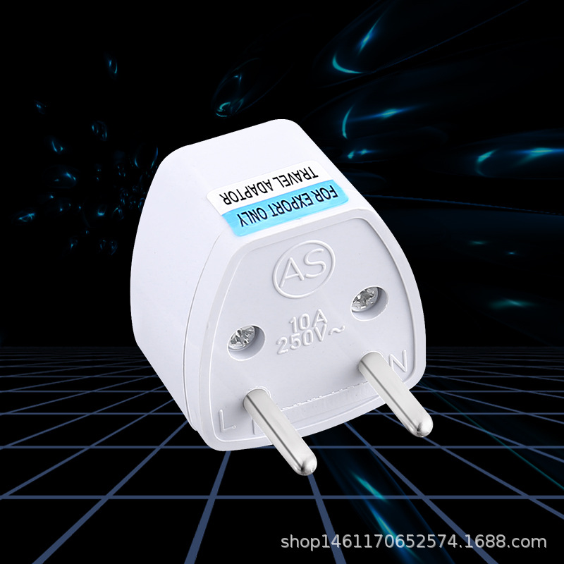 4,0mm convertidor de enchufe estándar europeo 4,8mm enchufe de conversión estándar europeo adaptador de enchufe de viaje europeo