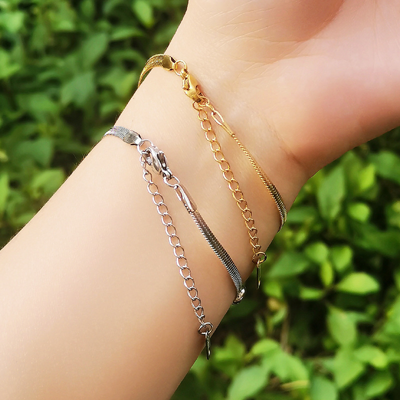 Simple Style Eye Titanium Steel Bracelets 1 Piece