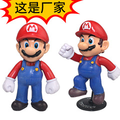 マリオケーキの置物の中実の重いタイプの赤いスーパーメアリーの手は模型のおもちゃの人形の工芸品を作って焼きます。