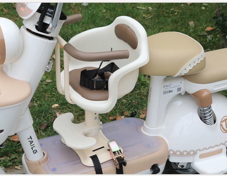 Electric Vehicle Child Seat, Front-Mounted Motorcycle Electric Bike Baby Safety Seat, Specially Designed for Children Aged 0-6 Years