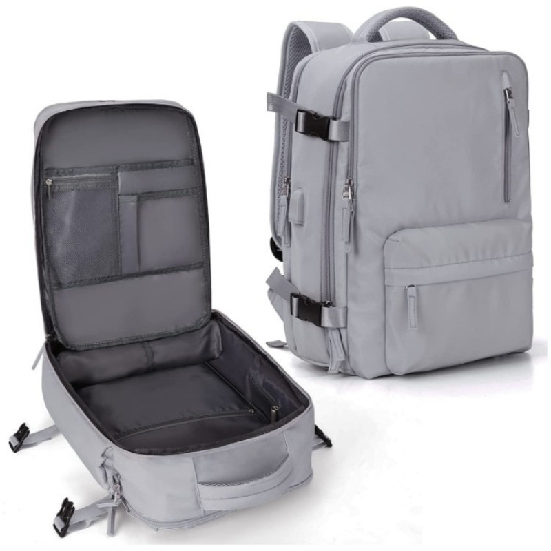 Bolsa de viaje de gran capacidad en stock bolsa de lavado bolsa de almacenamiento portátil bolsa de lavado de viaje conjunto de almacenamiento de mochila de hombro USB