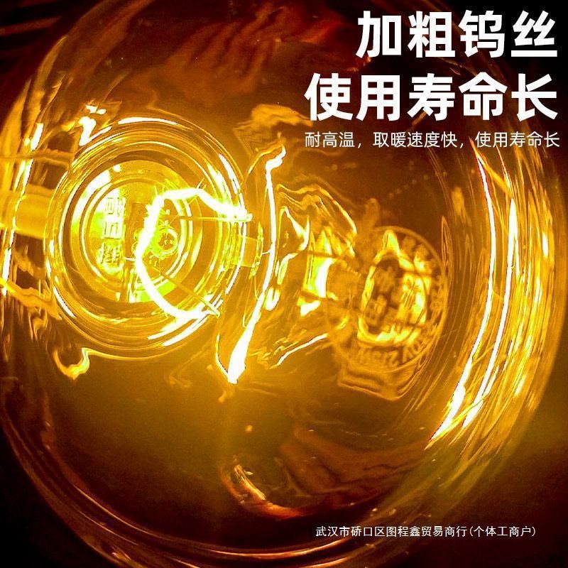 Explosion-proof old-fashioned bulb for bathroom, 275W, with screw socket
