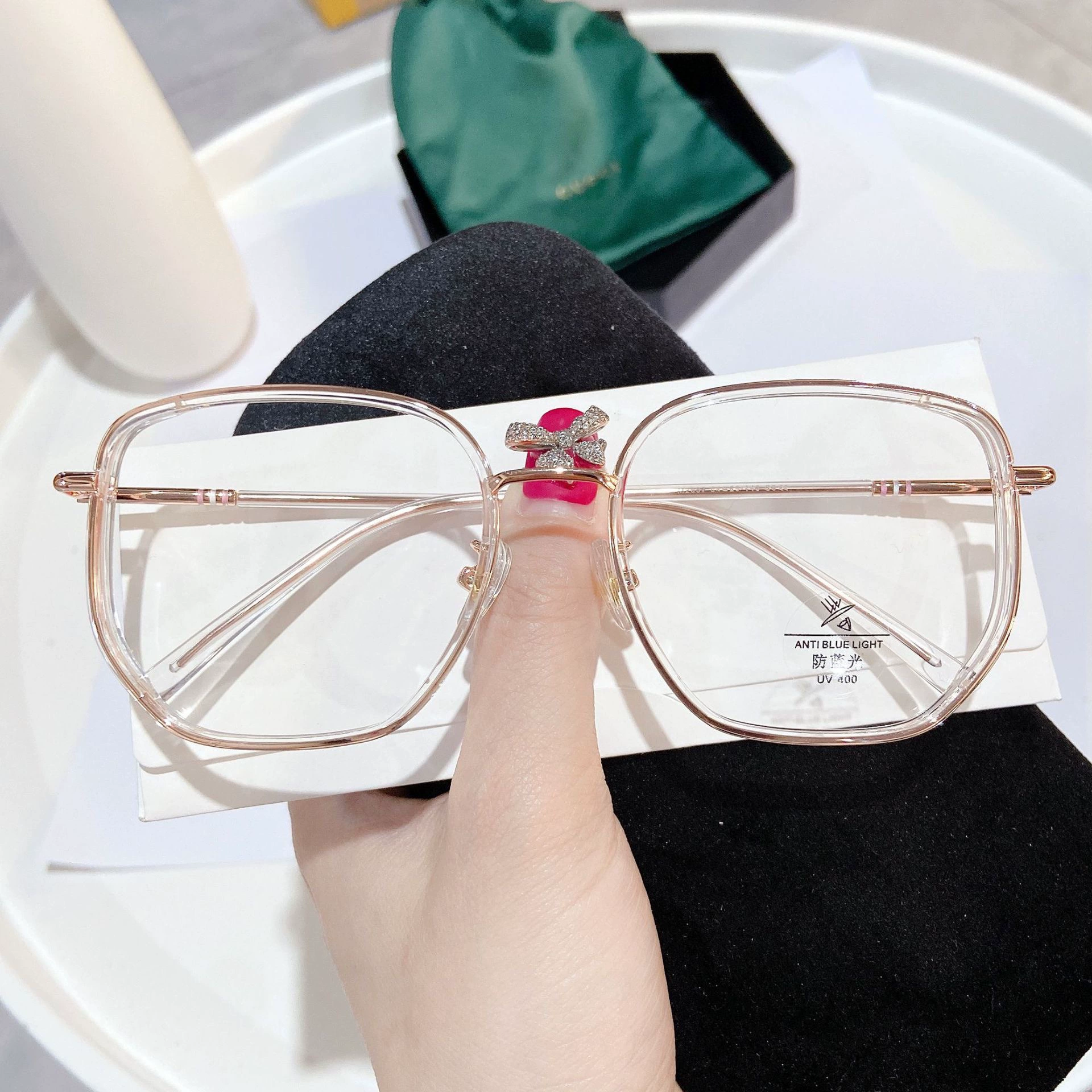 Danyang matching mirror m2037 квадратная металлическая оправа TR гибридная плоское стекло лёгкая зеркальная антибликовая — защита от синего света, женская оправа для близорукости
