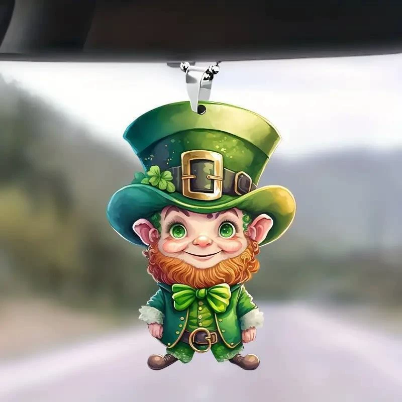 Акрилокарликовый персонаж автомобильный кулон трансграничный новый плоский автомобиль зеркало заднего вида декоративные подвесные украшения