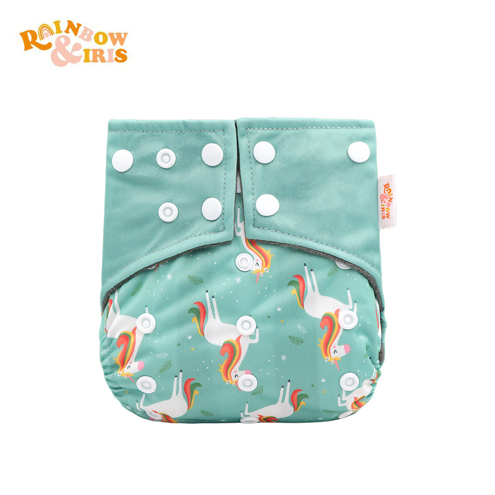 INS impresión digital de estilo occidental pañales de carbón de bambú pantalones de entrenamiento de fugas a prueba de agua anti-lado transfronterizo en stock pañal de tela