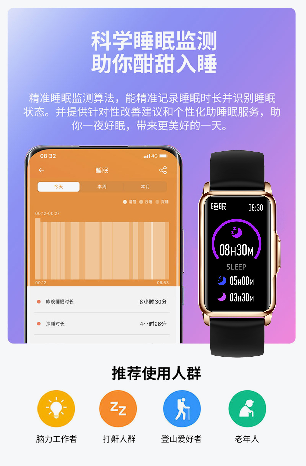 The new cross-border H80 smartwatch features heart rate, blood oxygen, sleep monitoring, Bluetooth call and fitness wristband undefined