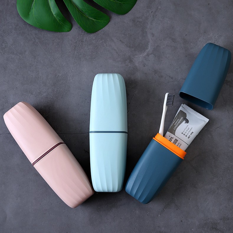 批发旅行牙刷桶便携式洗漱杯套装牙刷牙膏收纳盒广告礼品可印logo