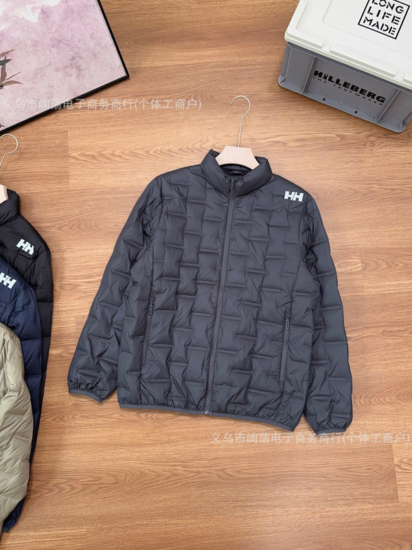 HH海丽汉森2025新款轻薄户外立领情侣款羽绒服|undefined