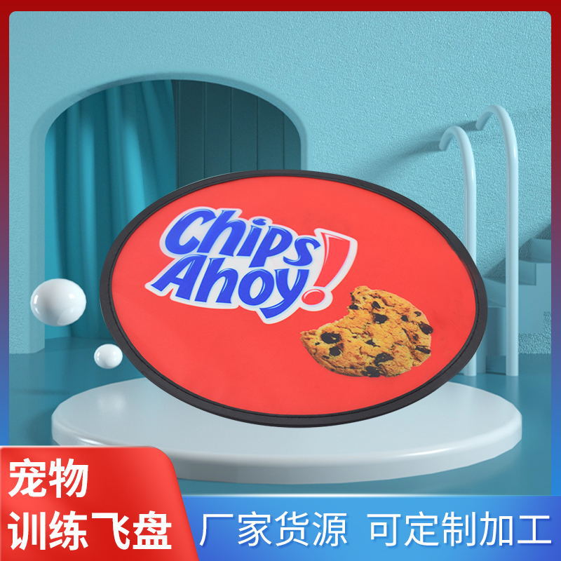 Folding nylon handheld round small frisbee