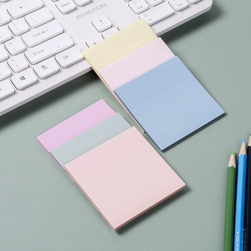 Square Sticky Notes, 75×75 mm, Assorted Cover Colors, School Stationery