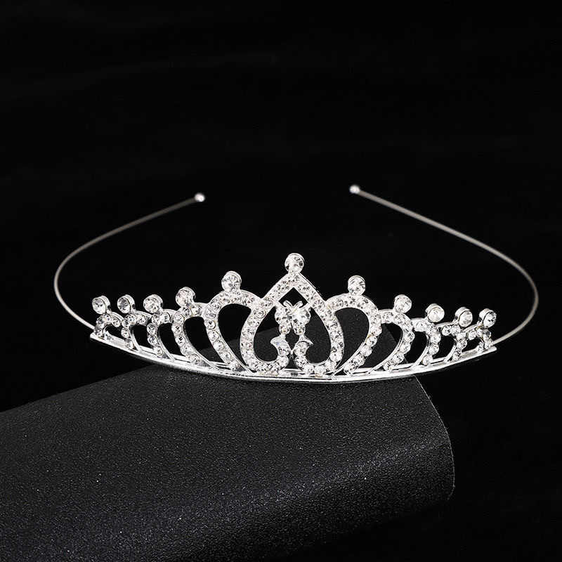 Corona transfronteriza cabeza de cumpleaños para niños joyas de cabello de fiesta joyas de boda flor princesa diamante cabeza de aro