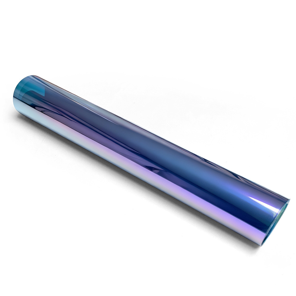 Car Front Windshield Sunshade Film Purple Colorful Sticker Window Sun Visor Strip Heat Insulation Film