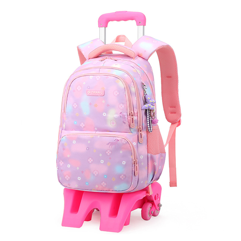 Peces naturales nueva mochila trolley conjunto de tres piezas estudiante de la escuela primaria hombres y mujeres de gran capacidad mochila de moda entrega popular