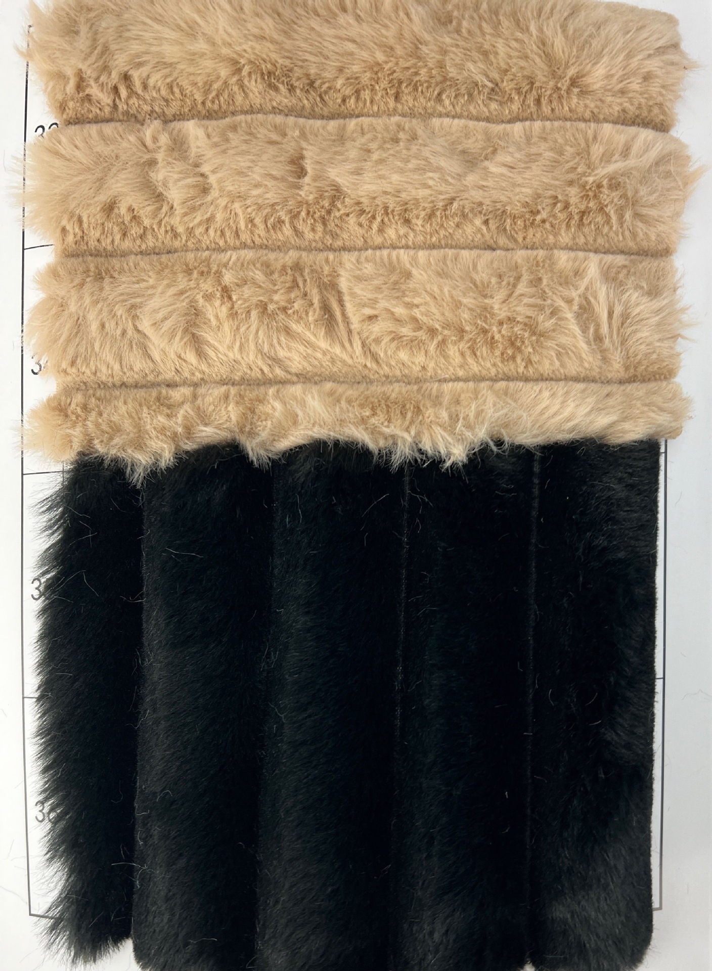 Inventario de dibujo de cabello de conejo de color simple dibujo de cabello de conejo de ropa textil casera tela de peluche de juguete vertical cabello de conejo