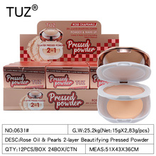 TUZ-0631���Rose Oil&Pearls 2-layer Beautifying Pressed Powd