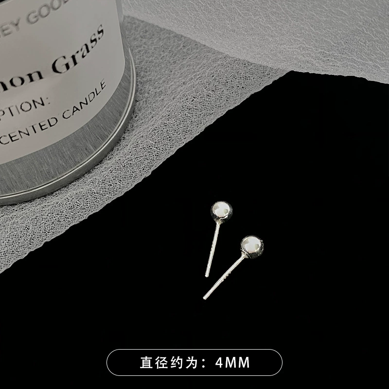 Серебряная игла, классические изящные универсальные серьги, образец 925, японский и корейский стиль