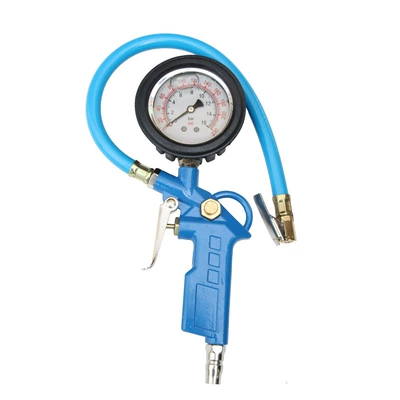 Car Tire Pressure Gauge Inflatable Gauge | Air pressure gauge/tire pressure gauge - blue-copper-head-oil-gauge