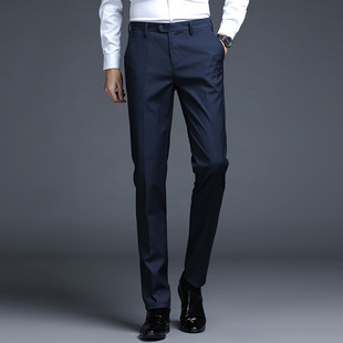 Men's Classic Smooth Four Seasons Suit Pants 2024 Fashion New Business Casual Straight-Leg Pants Professional Casual Pants