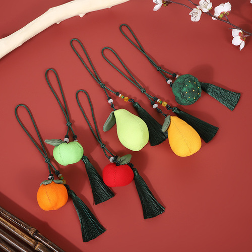 Dragon Boat Festival sachet pendant school bag pendant orange fruit style sachet Dragon Boat Festival gift pendant sachet wholesale