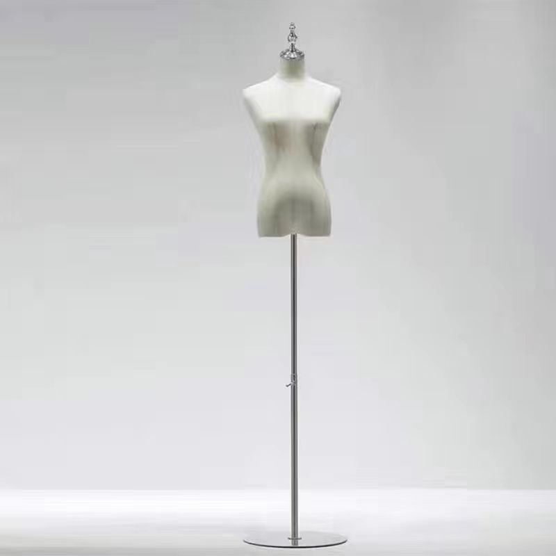Modelo de accesorios tienda de ropa de mujer cuerpo completo modelo estante de ropa de mujer estante de muñeca de medio cuerpo humano estante de exhibición de ventana