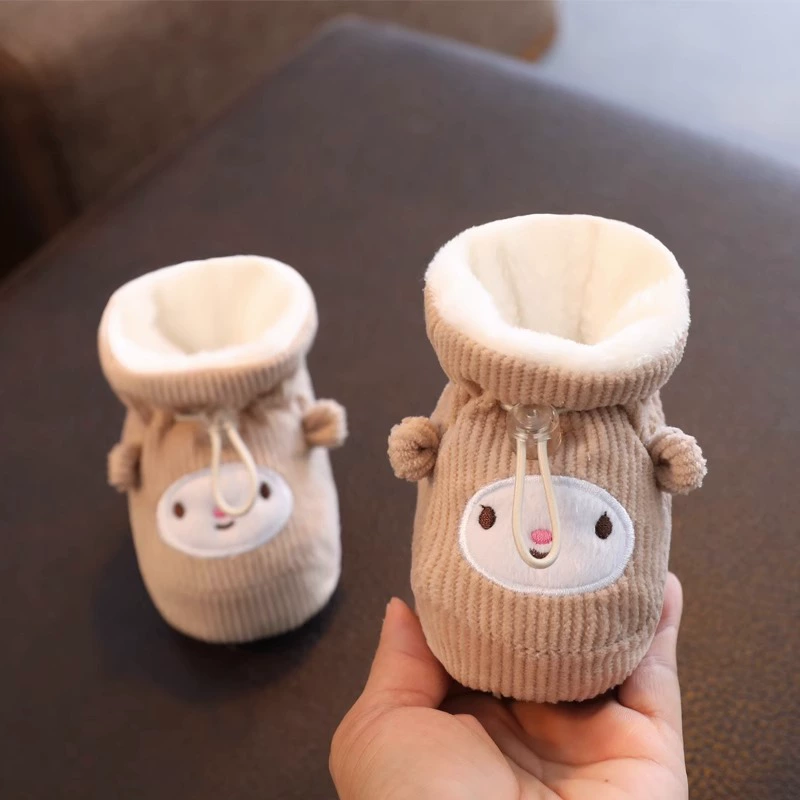 Children's winter keep warm protective lanyard holder for new born, soft sole, 3-12 month