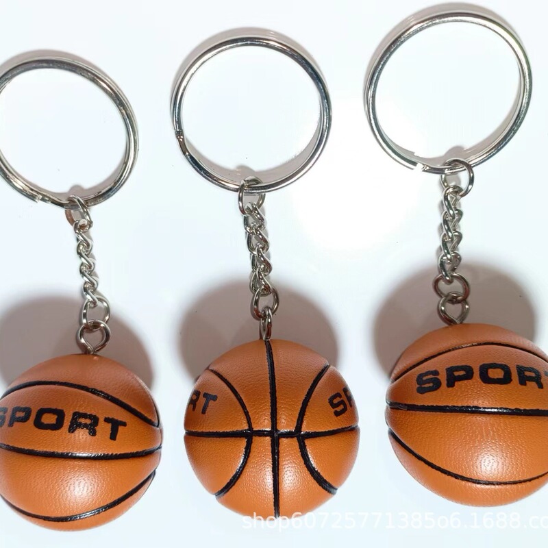 Customized Basketball Keychain Male Cartoon Keychain Student Pendant Small Gift Competition Promotional Gift for Friends