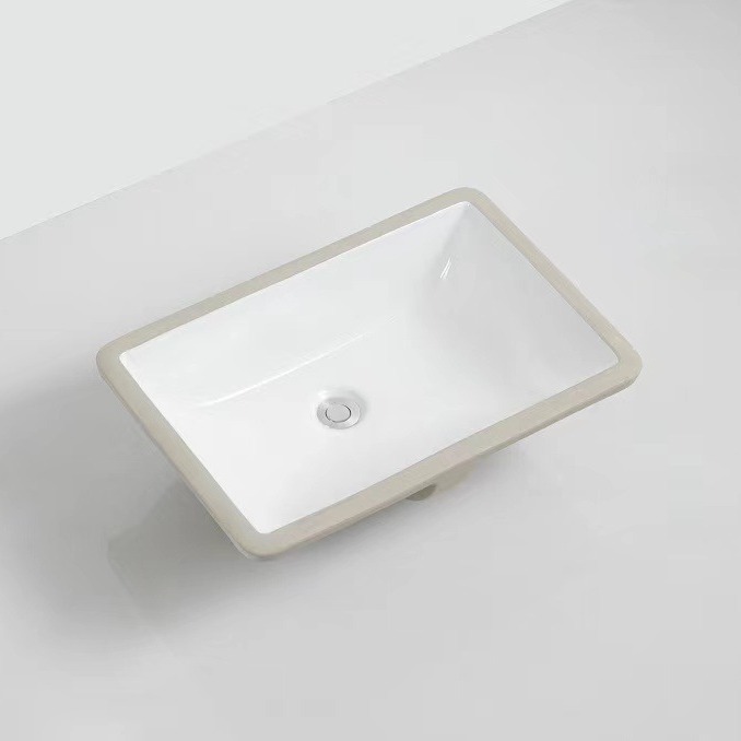 Cerámica cuadrada de hotel lavabo de meseta incrustado lavabo lavabo lavabo lavabo redondo lavabo lavabo fondo plano lavabo