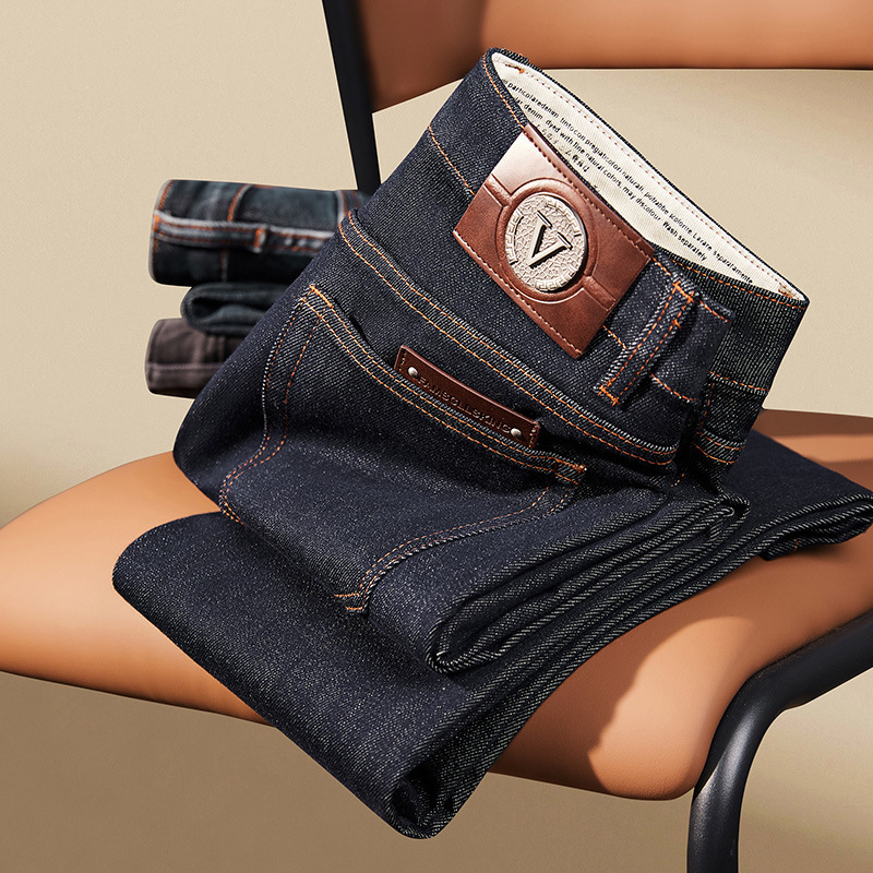 Kişi cins şalvarı, yuyulmuş slim fit, payız-yaz üçün
