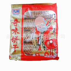 九洲の珍しい味のネギの油の味の老人の頭の寿星の薄いビスケットは袋を詰めて子供の時に昔を懐かしんで事務室の間食品を懐かしんで
