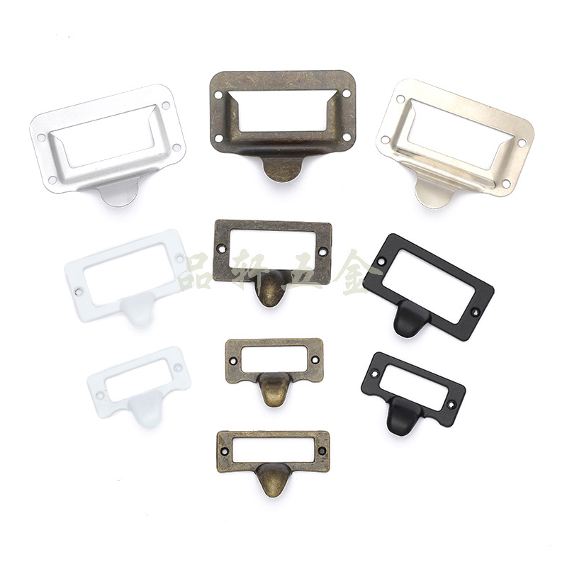 Factory direct supply home hardware drawer small handle label frame handle business card holder handle label handle