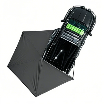 Hard Shell Fan-Shaped Outdoor Sunshade: Avtomobil yan çətirləri