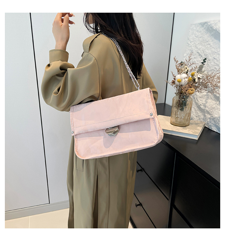 Lille niche med stor kapacitet til kvinder 2024 ny afslappet kædearmhuletaske, moderigtig og alsidig enkelt skulder_voghion.com