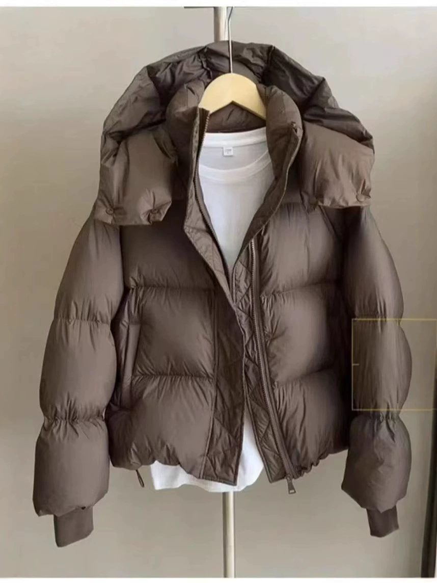 Короткая зимняя демисезонная куртка на пуху, custom-made, увеличенная толщина, oversize