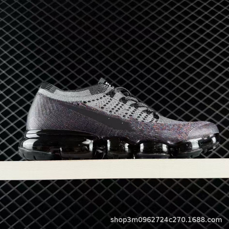 Putian Foreign Trade Vapor Max Running Shoes Flyknit Mesh Breathable Air Cushion Shock-Absorbing Lightweight Versatile Sports Shoes