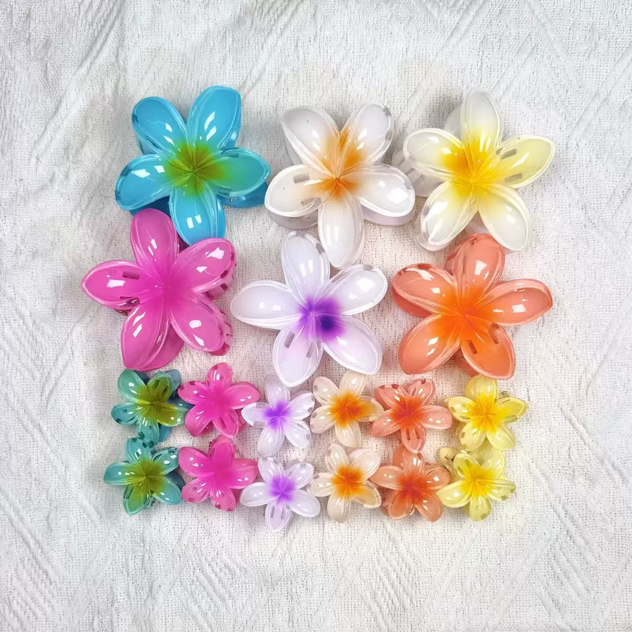 Трансграничная градиентная заколка для волос с цветком яйца для женщин с волосами на затылке, заколка в виде акулы, ювелирные изделия, аксессуары для волос оптом