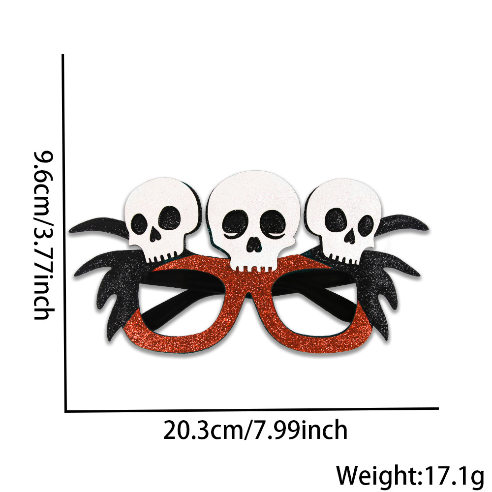 Nuevos adornos de Halloween transfronterizos fantasmas gafas de murciélago de cabello banda fiesta fantasma parodia máscara creativa tocado