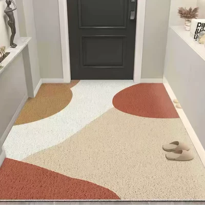 Avtomobil döşəmə paspasları – Household Mat, Hallway Mat - simple-geometry-5-60x90cm-silk-circle