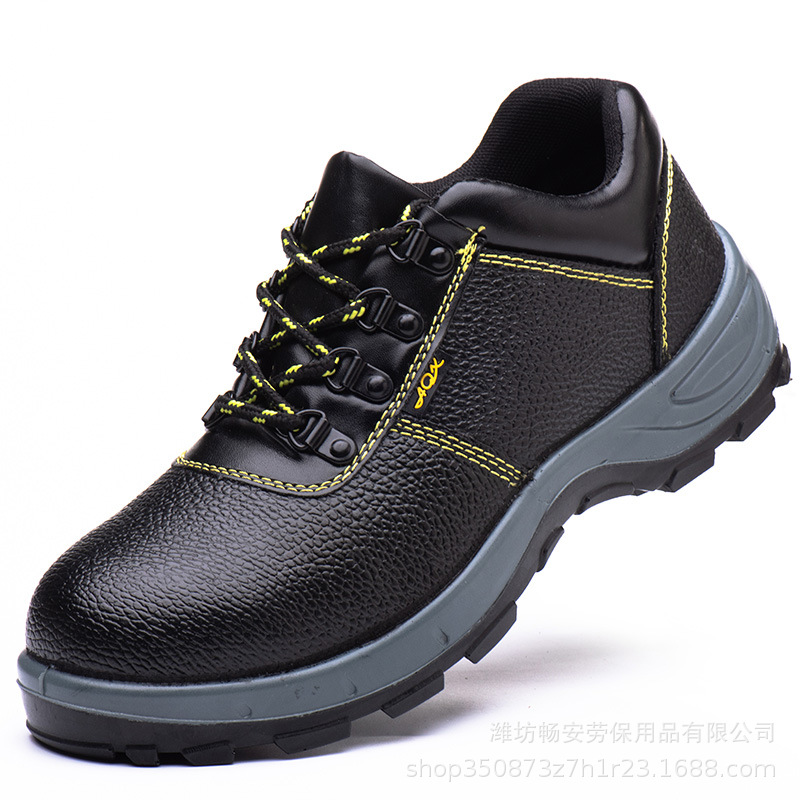 Four Seasons zapatos de protección laboral anti-Smashing anti-piercing ligero fondo sólido resistente al desgaste antideslizante sitio de construcción ZAPATOS DE TRABAJO fábrica al por mayor