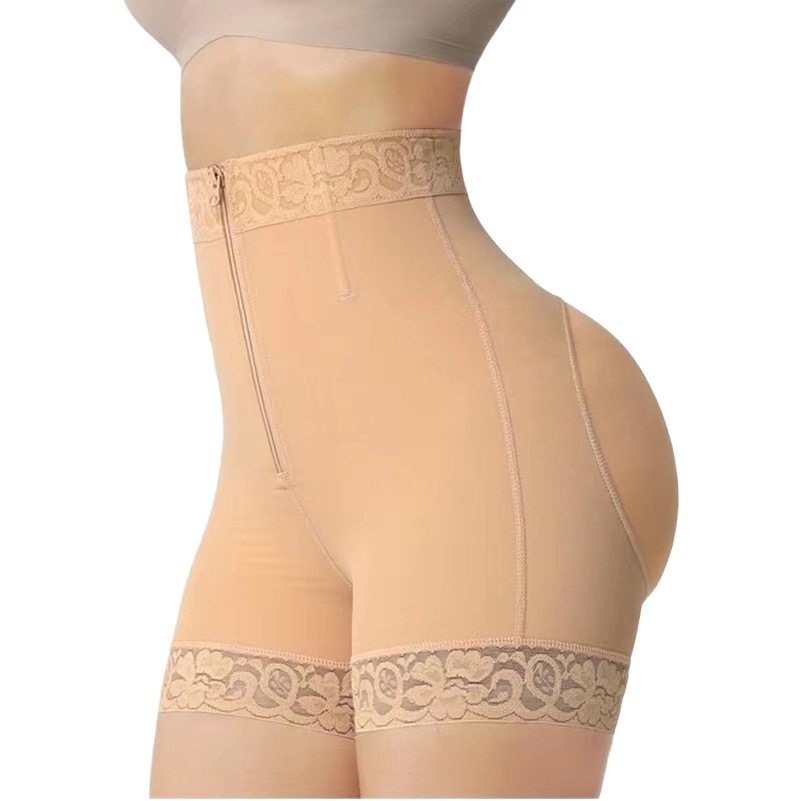 Nueva cadera transfronteriza que forma la ropa del vientre que forma los pantalones cremallera pantalones de elevación de la cadera artefacto cadera respirable cadera-expuesta que forma los pantalones para el posparto