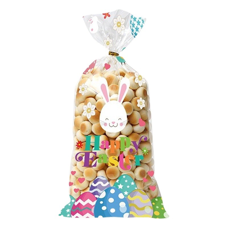 Amazon nueva Pascua OPP celofán bolsa de dulces bolsa de embalaje de alimentos de dibujos animados bolsa de dulces de Pascua