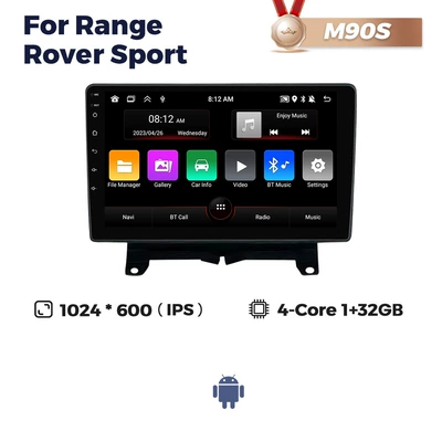 Suitable for Land Rover Range Rover Sport 1 Android Navigation System (DVD Navigation) - m90s-132-quad-core-wifi-version