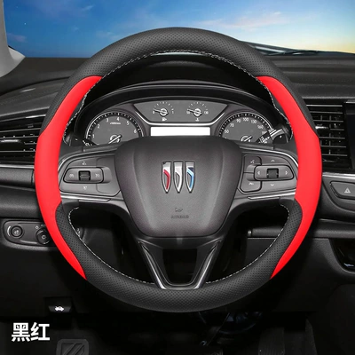 Steering wheel cover Lacrosse Steering Wheel Covers Century - 23-24-regal-black-and-red-ultra-thin-nappa-leather-other